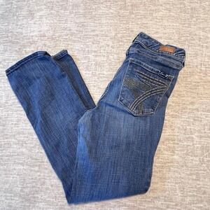 Seven7 Jeans Women's Size 14 Bootcut Dark Wash Denim Mid Rise Stretch Pockets